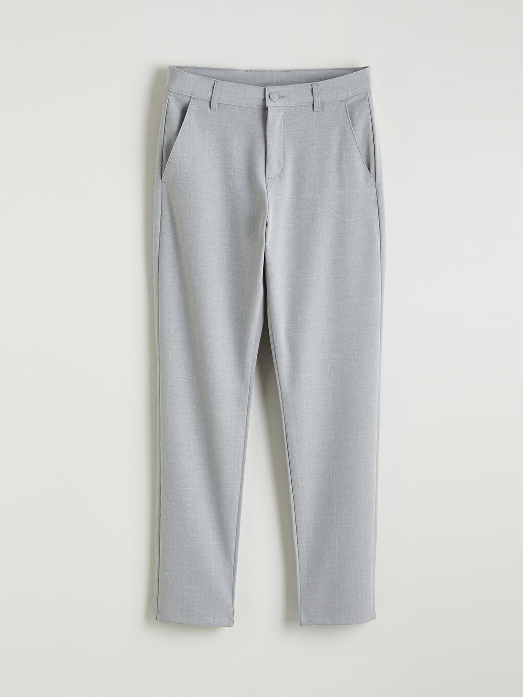 Мужчины Серый Брюки-4