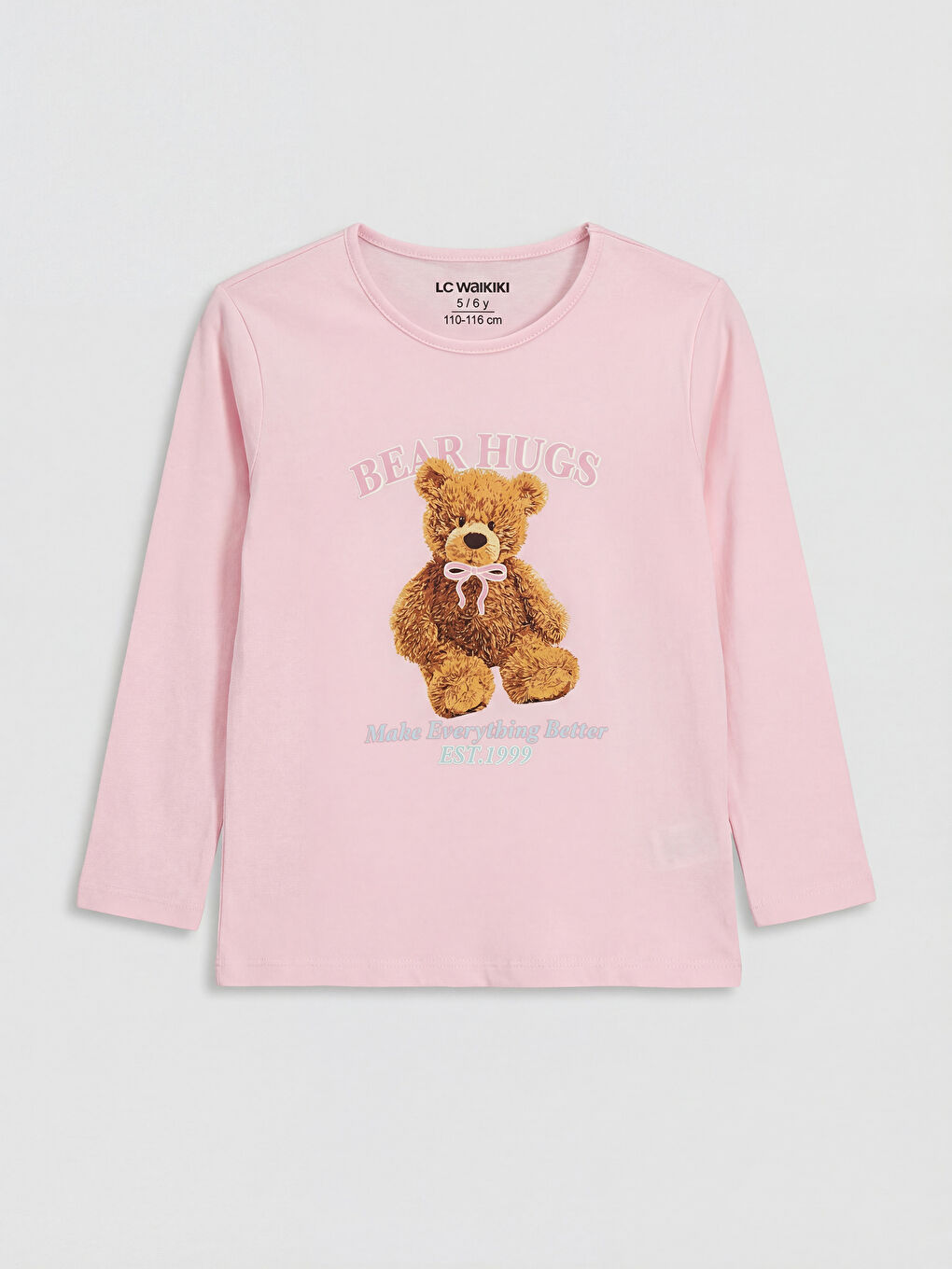 طقم بيجاما وردي فتاة-1