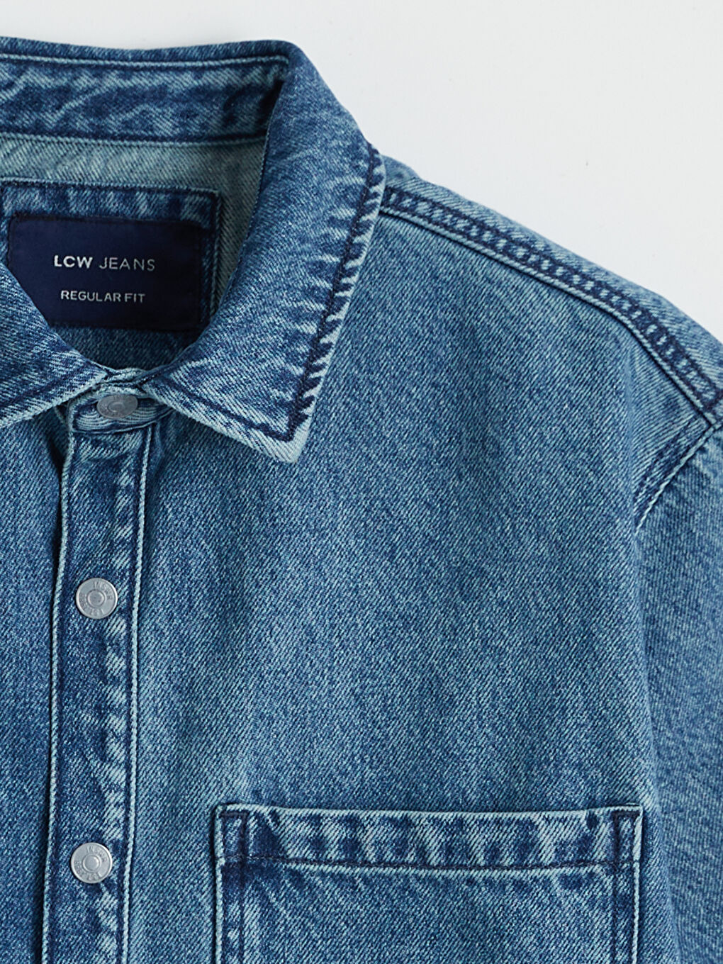 Man INDIGO Denim Shirt-5