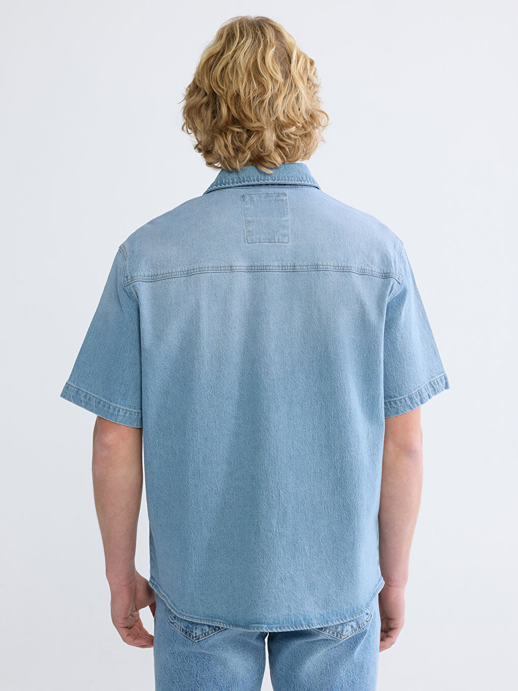 Man INDIGO Denim Shirt-3