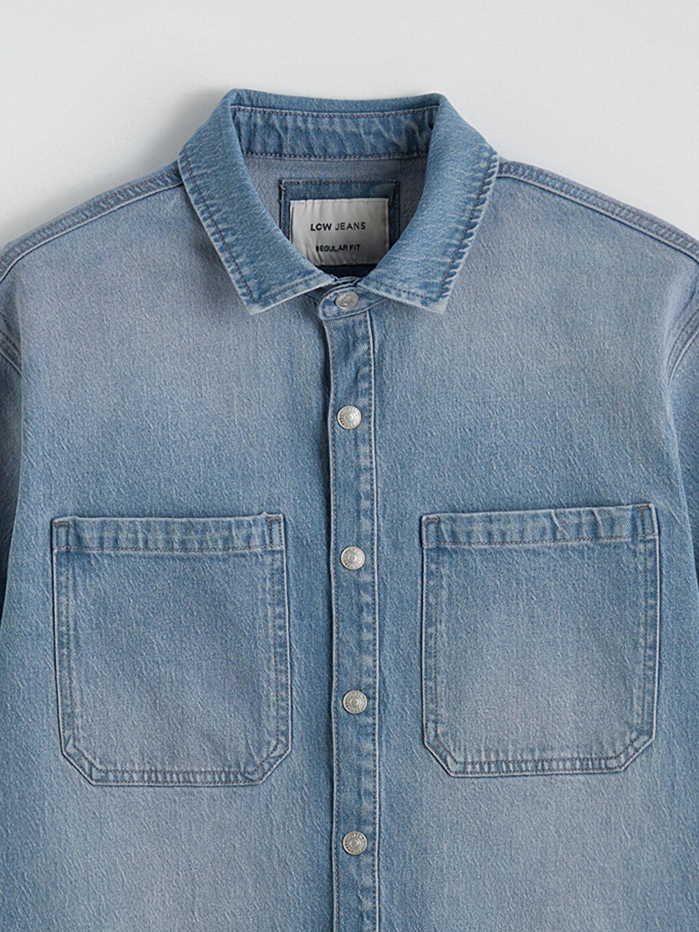 Man INDIGO Denim Shirt-5