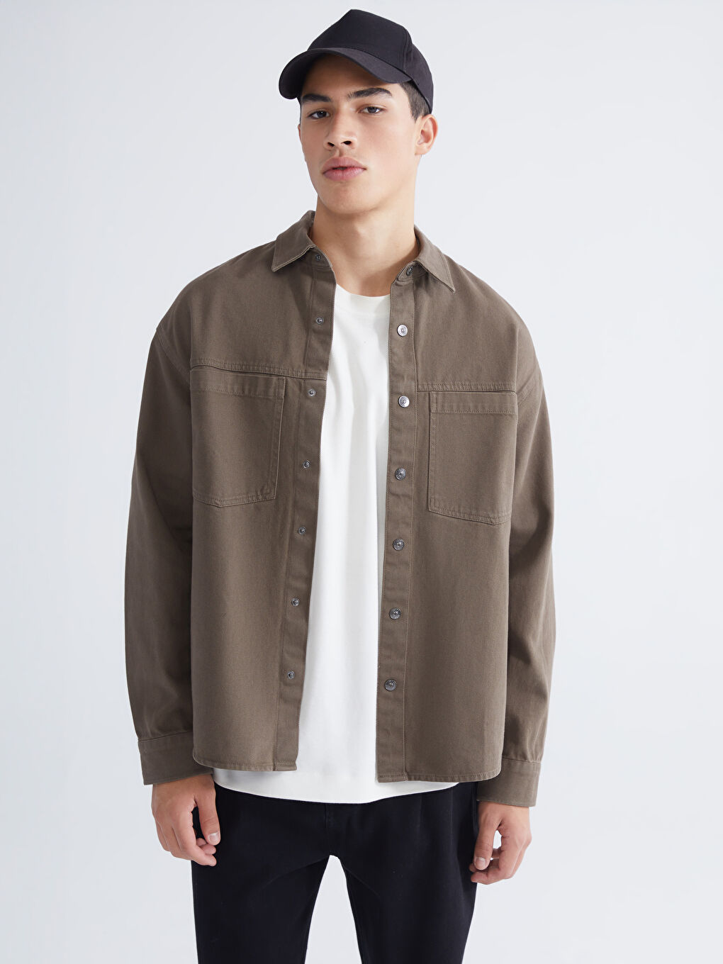 Men's Loose Fit Denim Shirt