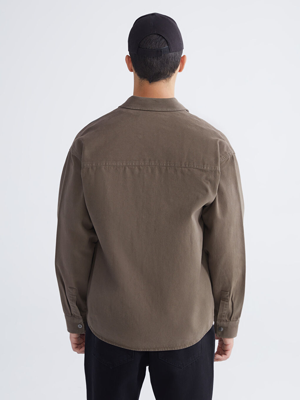 Men's Loose Fit Denim Shirt-3