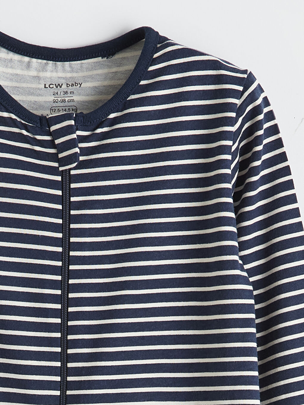 Ekru Bisiklet Yaka Baskılı Erkek Bebek Tulum 2'li-2