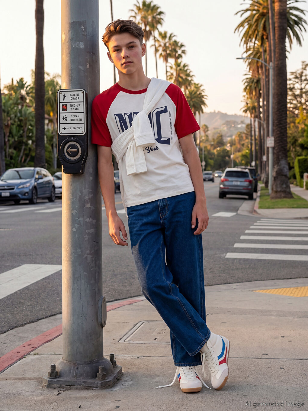 Jean garçon coupe ample