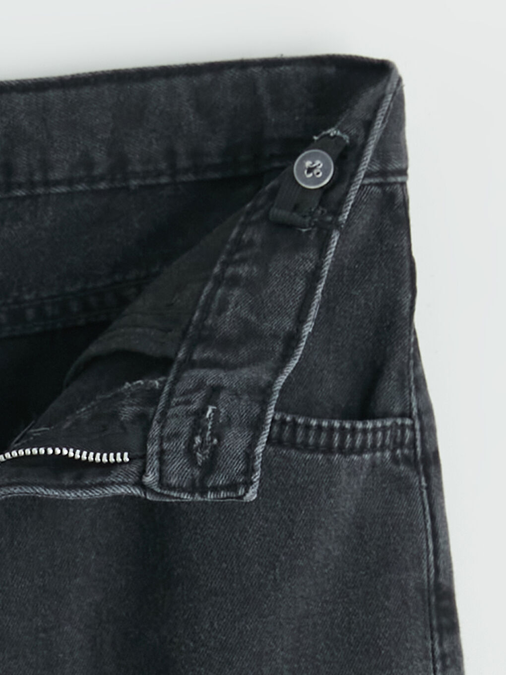 Antrasit Regular Fit Erkek Çocuk Kargo Jean Pantolon-1