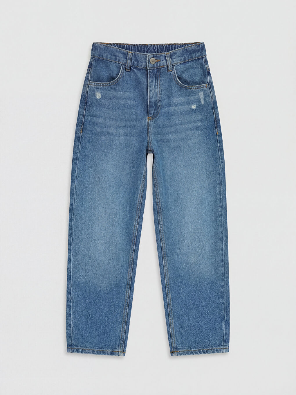 İndigo Baggy Fit Erkek Çocuk Jean Pantolon