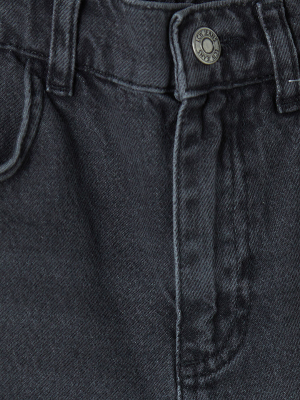 Antrasit Baggy Fit Erkek Çocuk Jean Pantolon-2