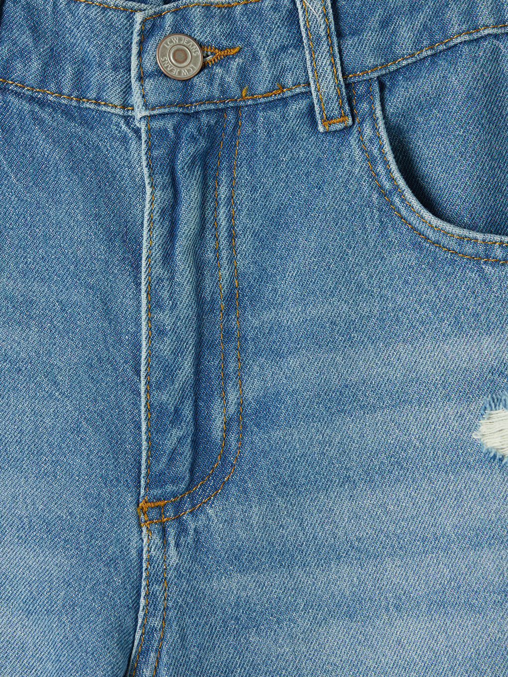 İndigo Baggy Fit Erkek Çocuk Jean Pantolon-4