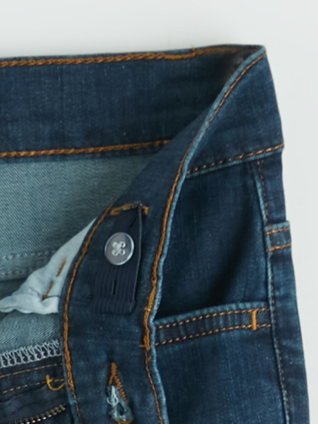 Siyah Slim Fit Erkek Çocuk Jean Pantolon-1