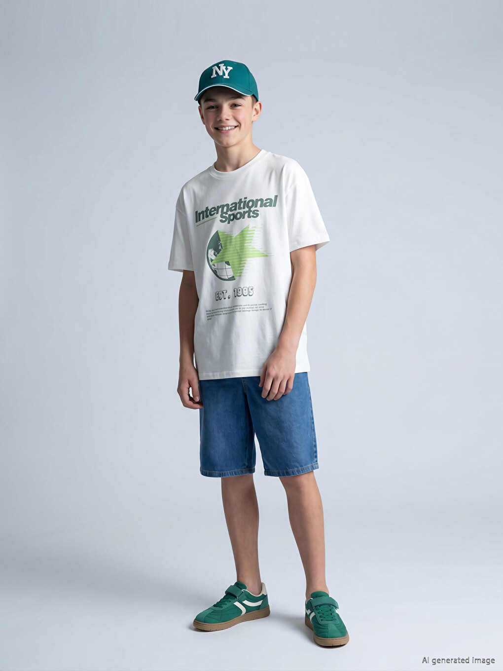 Elastic Waist Boys' Jean Shorts