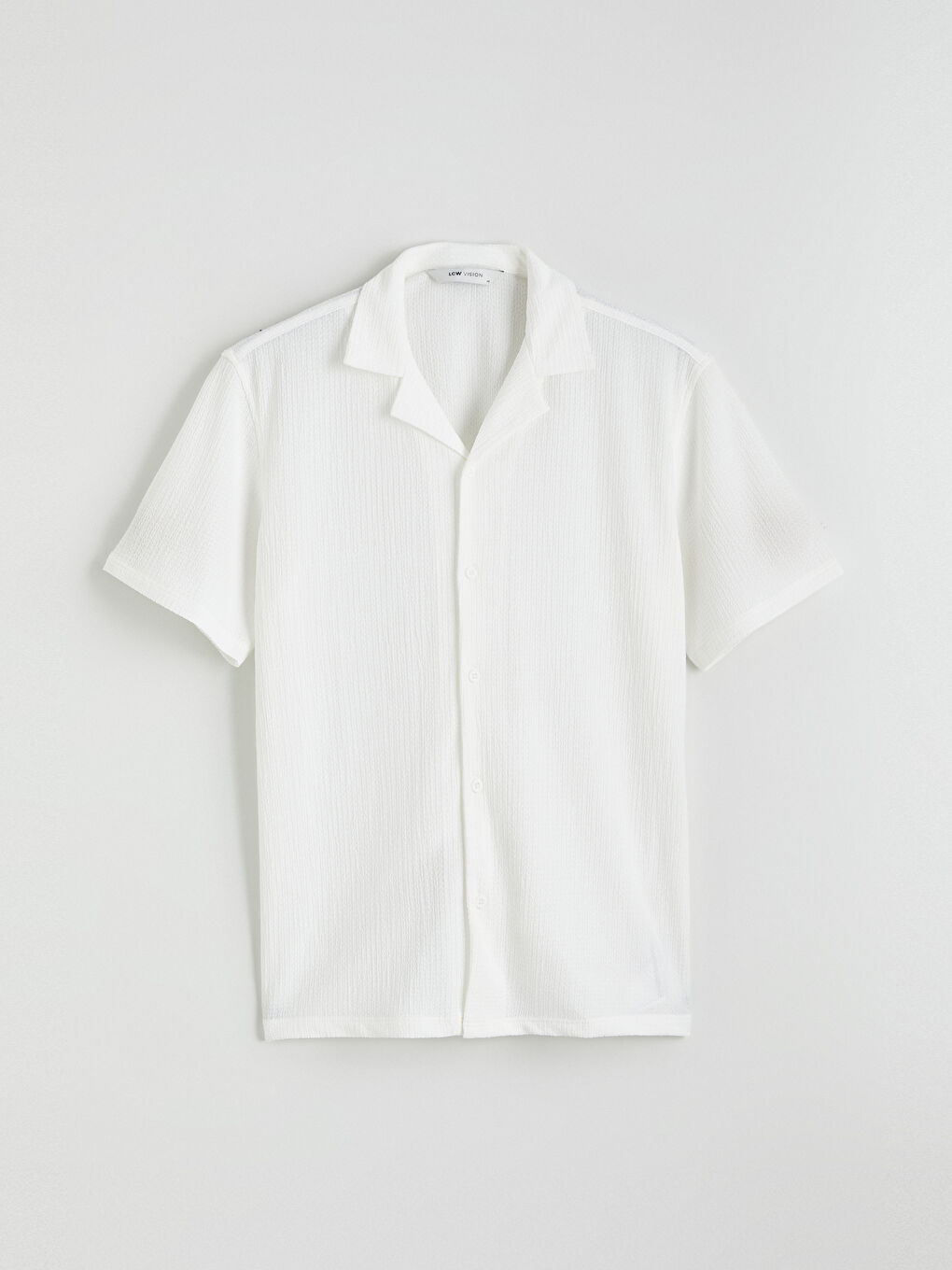 Beyaz Regular Fit Erkek Gömlek-4