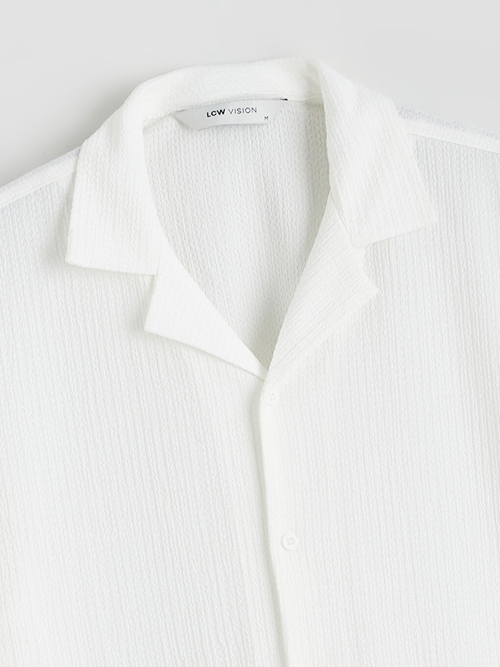 Beyaz Regular Fit Erkek Gömlek-5