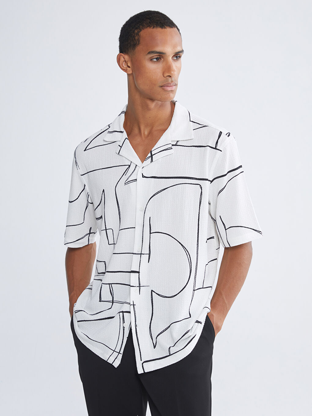 Мужчины Белый Рубашка