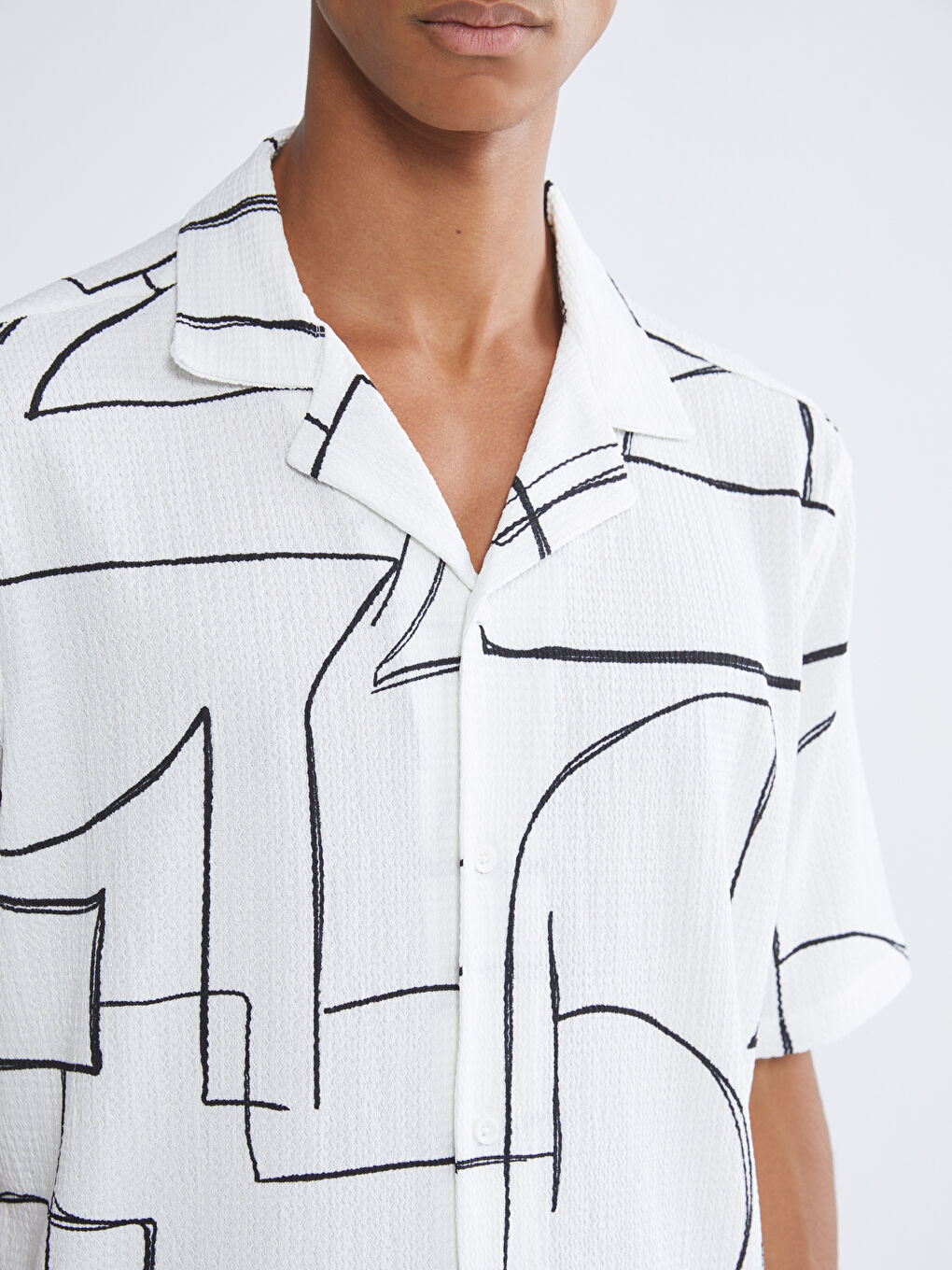 Мужчины Белый Рубашка-2