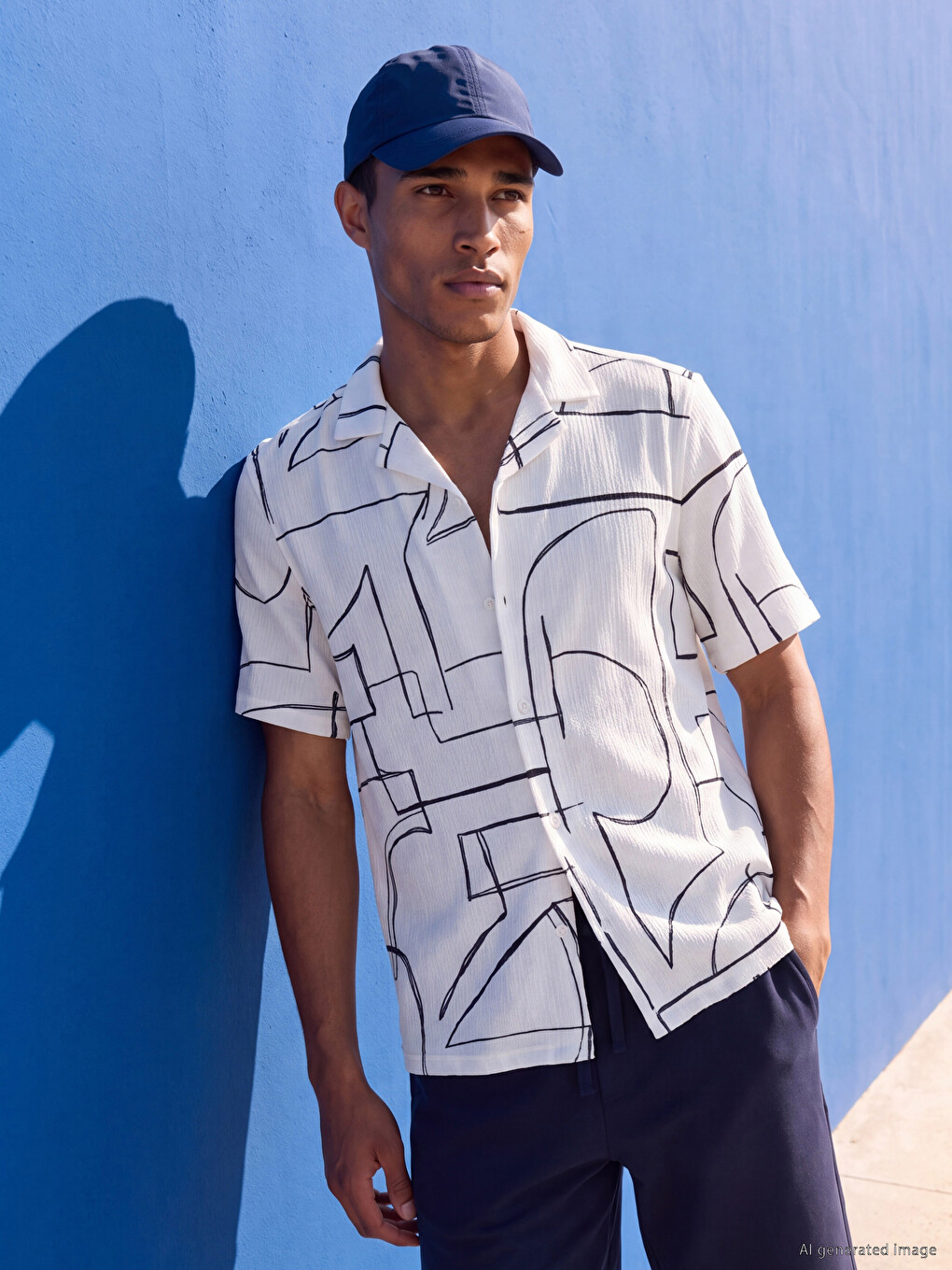 Regular Fit Patterned Men's Shirt