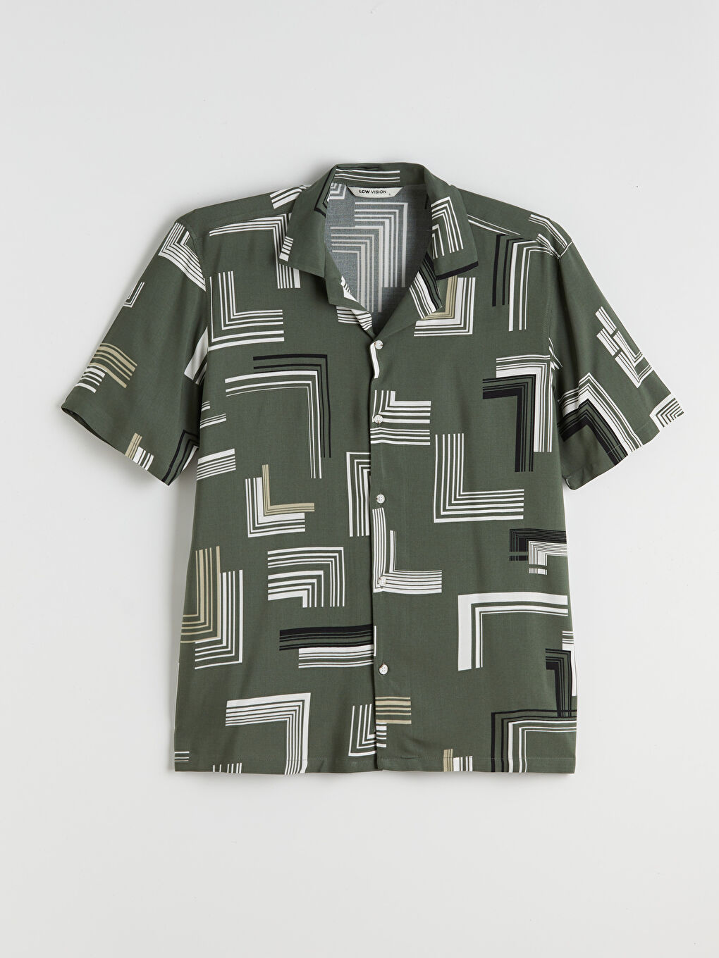 Regular Fit Printed Viscose Men Shirt-4