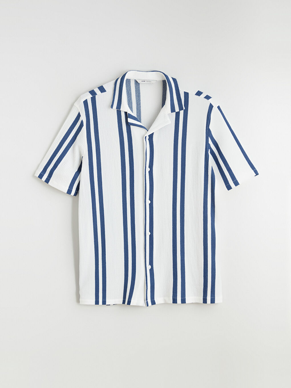 Men's Regular Fit Resort Collar Shirt-4