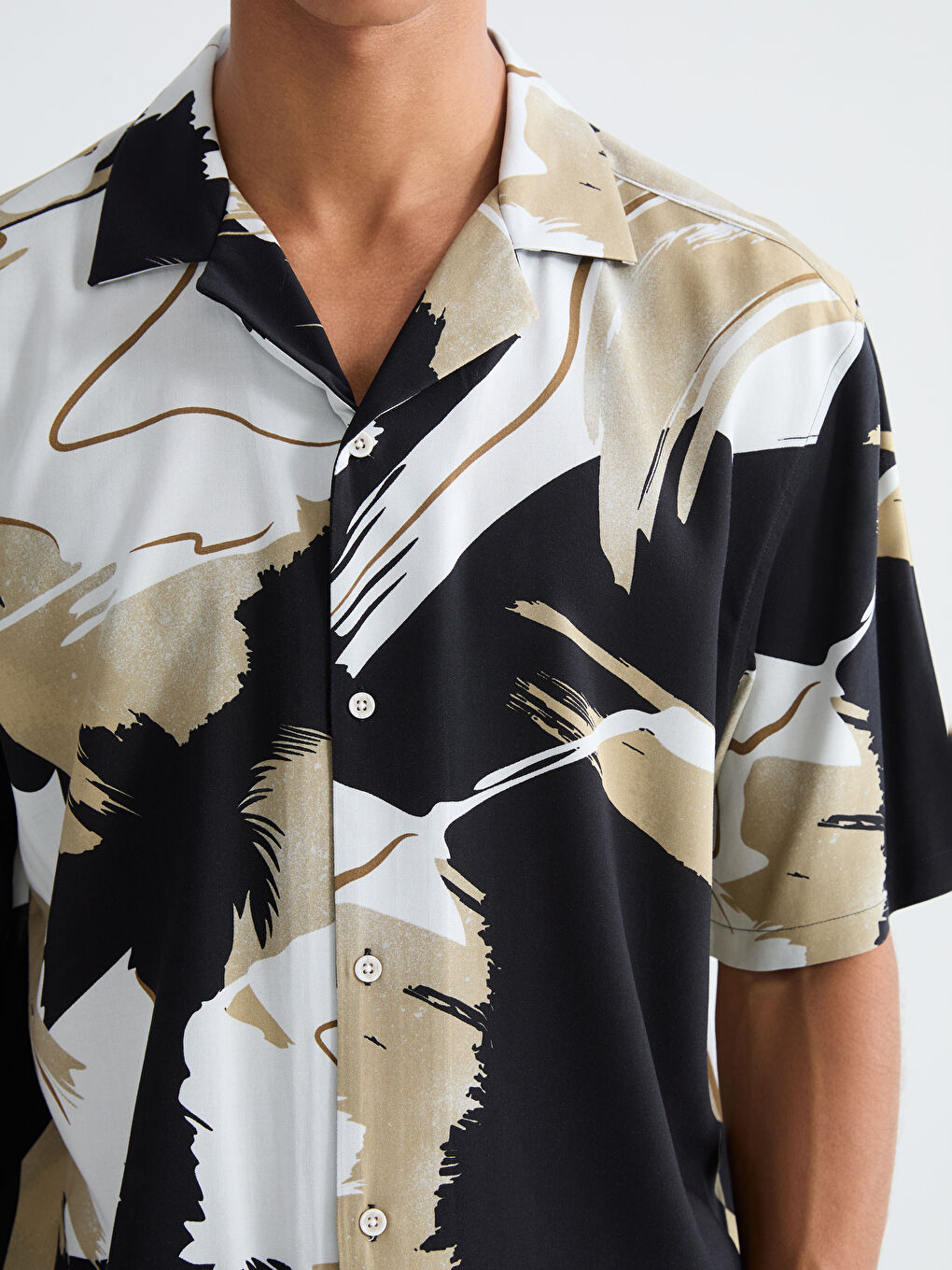 Мужчины Черный Рубашка-2