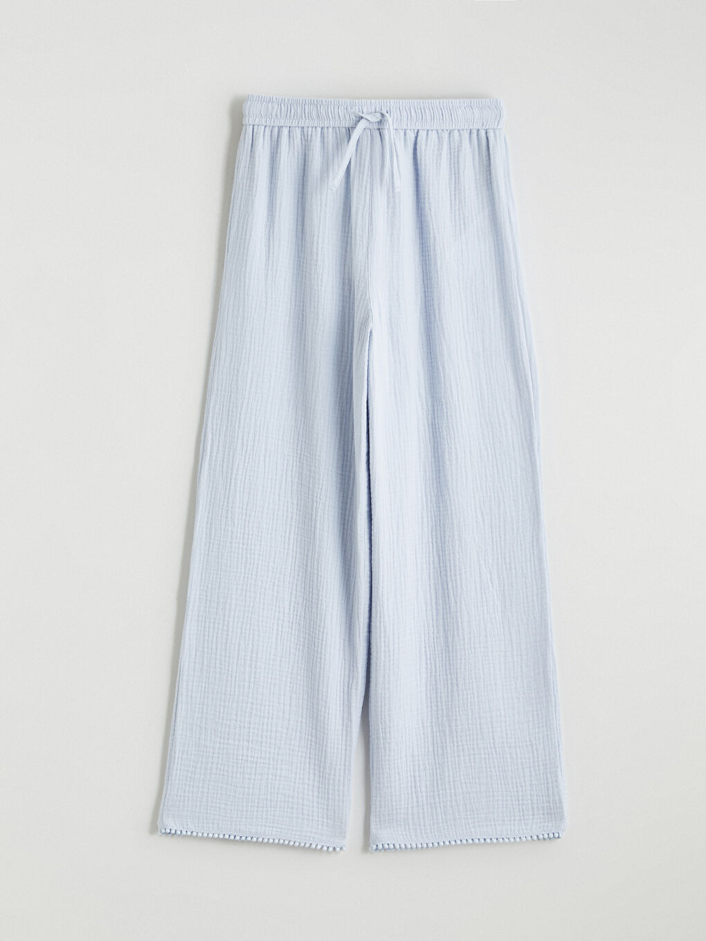 Girls' Elastic Waist Muslin Trousers