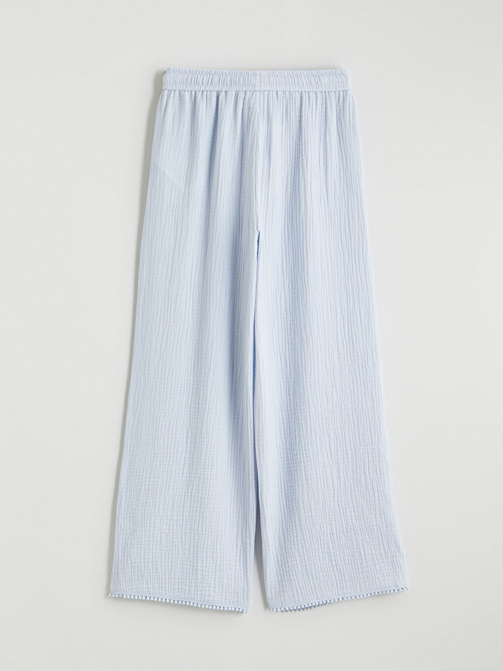 Girls' Elastic Waist Muslin Trousers-2