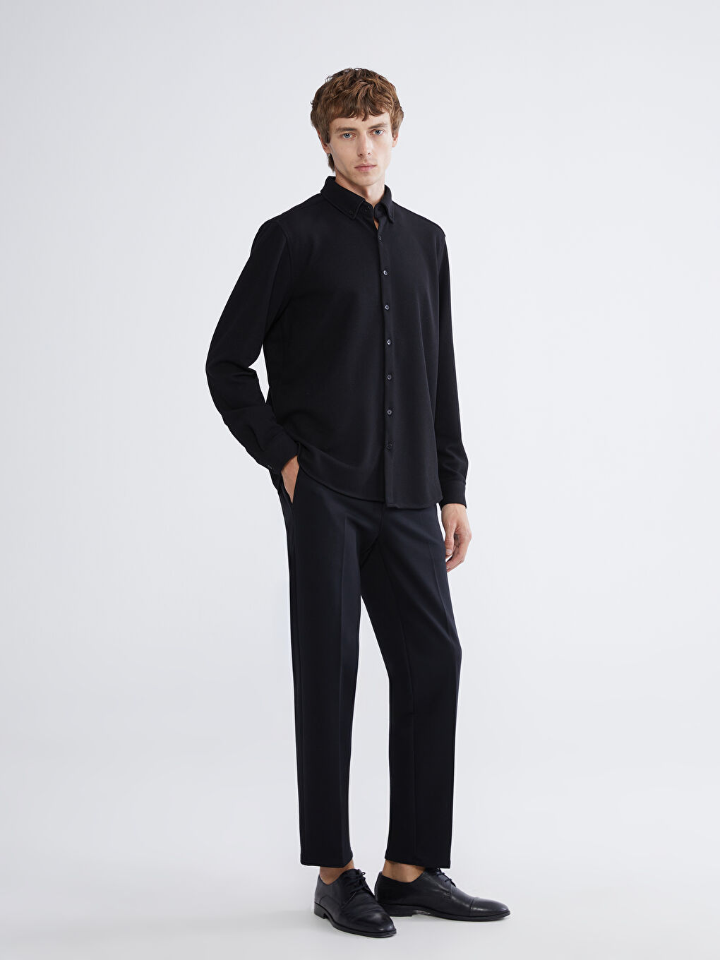 قميص رجالي بقصة ضيقة-1