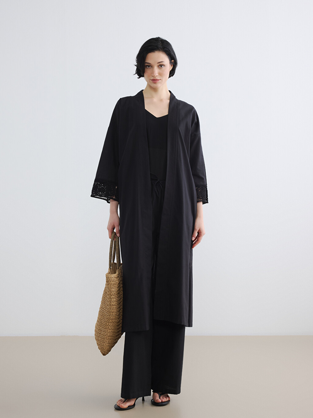 Kimono Noir Femme-1