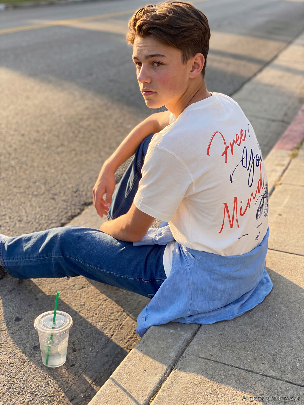 T-shirt imprimé pour garçons-1