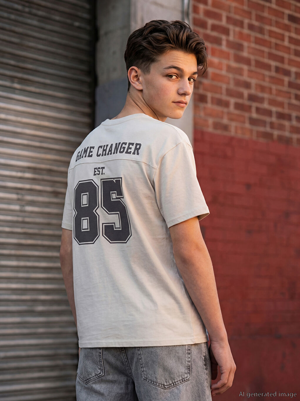 Dječak BEŽ Majica kratkih rukava-1