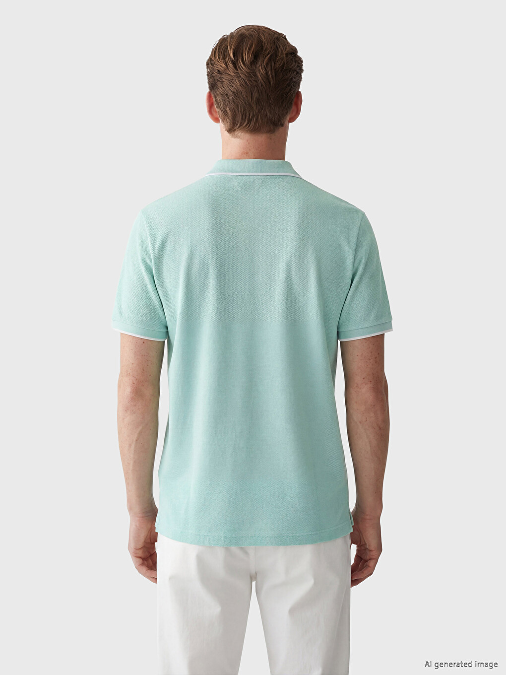 T-shirt Me Jakë Polo Për Burra-3