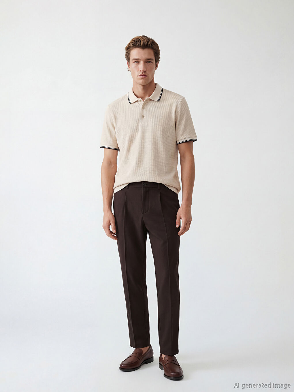 Polo Collar Men's T-Shirt-1