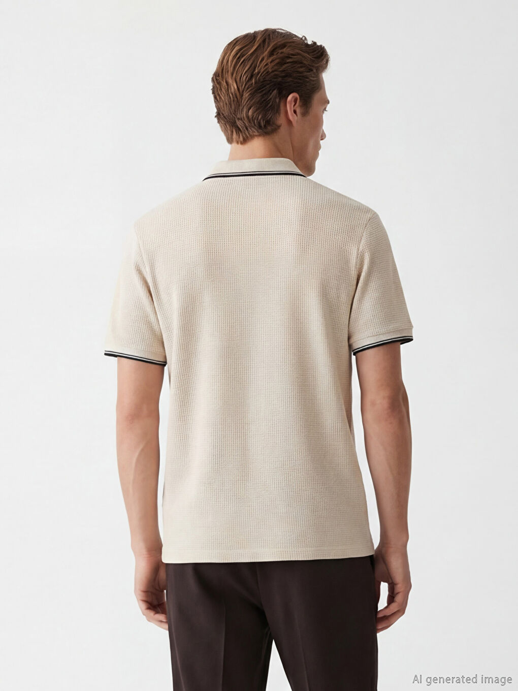 Polo Collar Men's T-Shirt-3