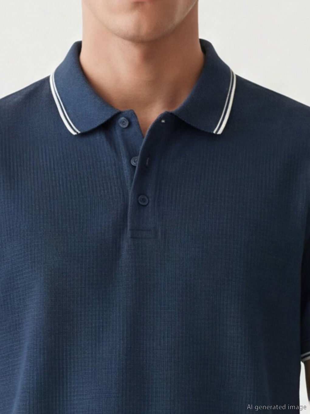 Polo Collar Men's T-Shirt-2