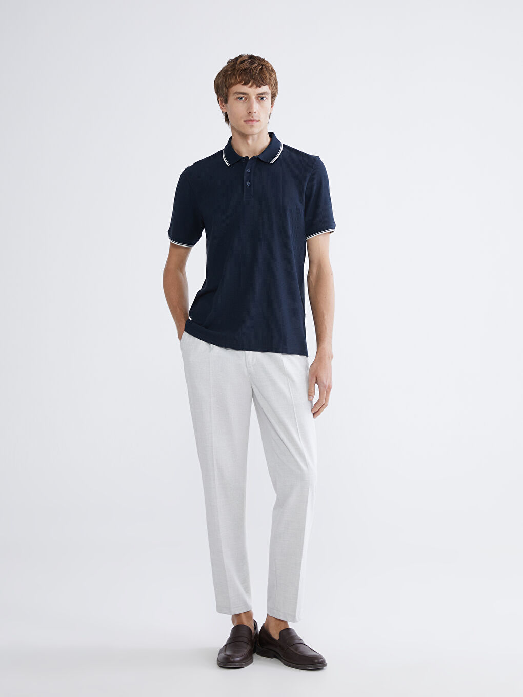 Polo Collar Men's T-Shirt-1