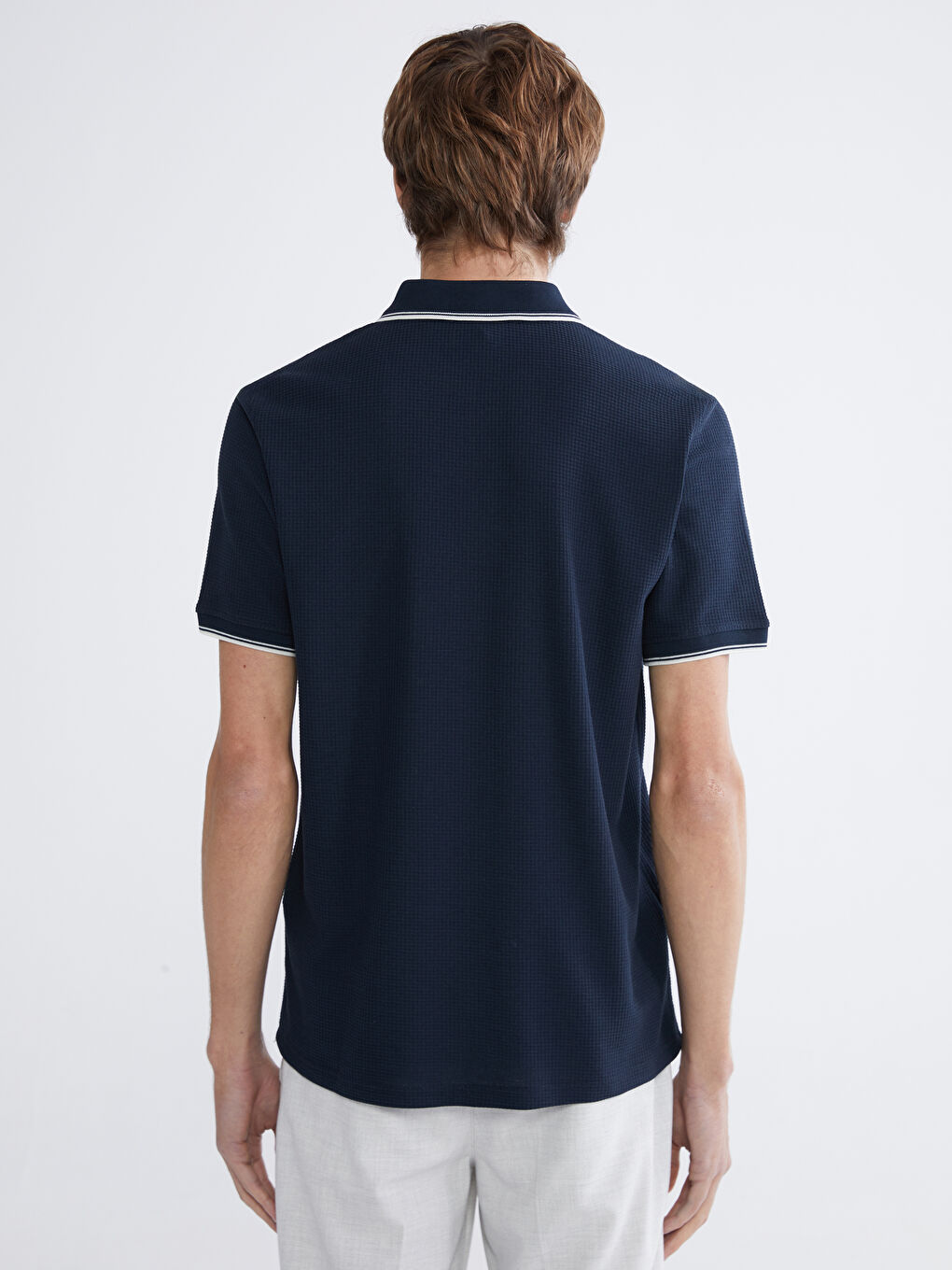 Polo Collar Men's T-Shirt-3