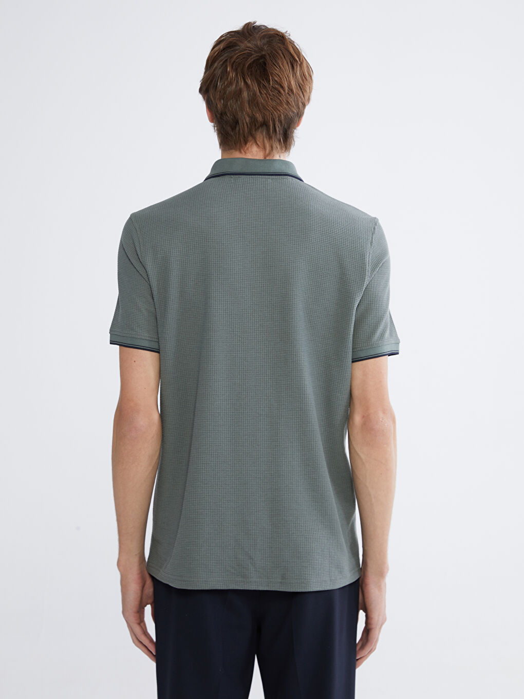 Polo Collar Men's T-Shirt-3