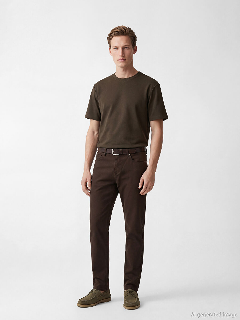 تيشيرت رجالي بياقة دائرية-1