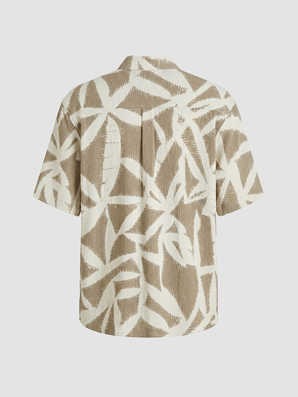 Yeşil Regular Fit Desenli Erkek Gömlek-1