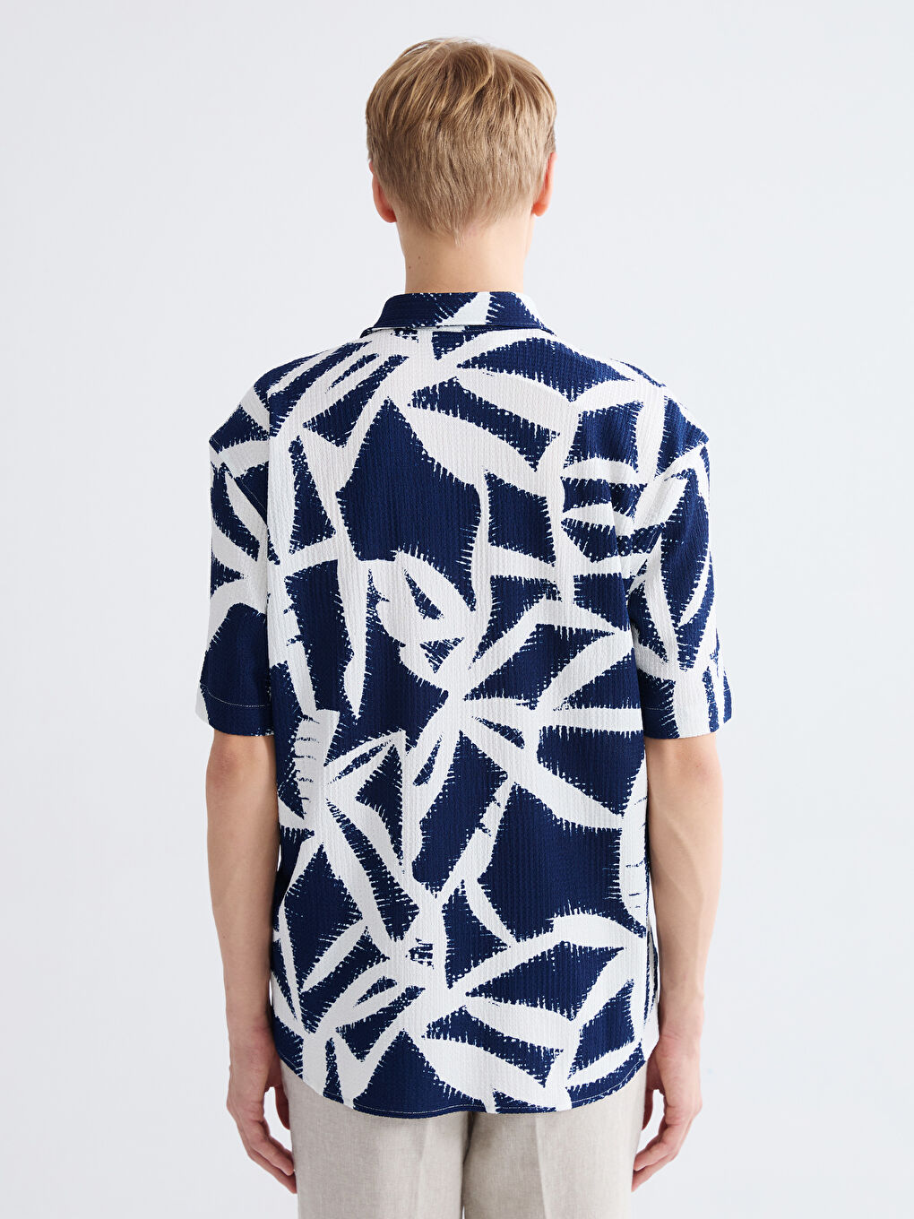 قميص كحلي رجل-3