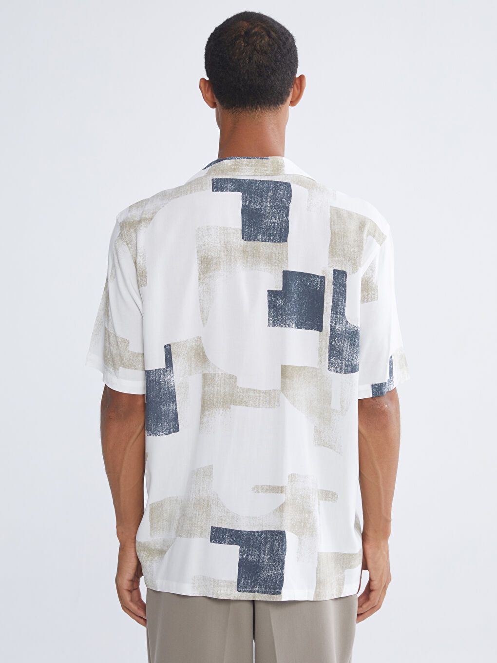 Regular Fit Patterned Men's Shirt-3