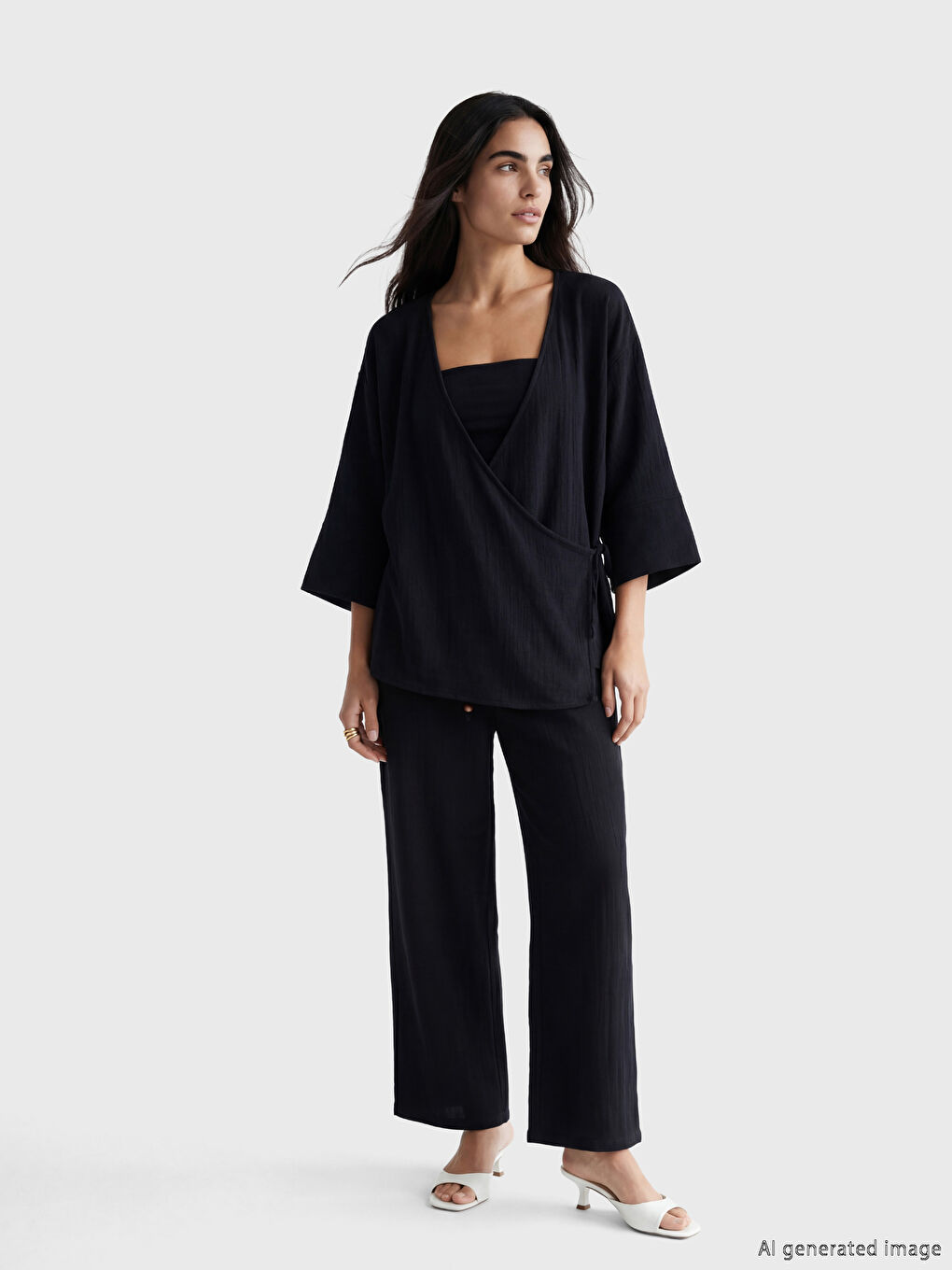 سروال اسود نساء