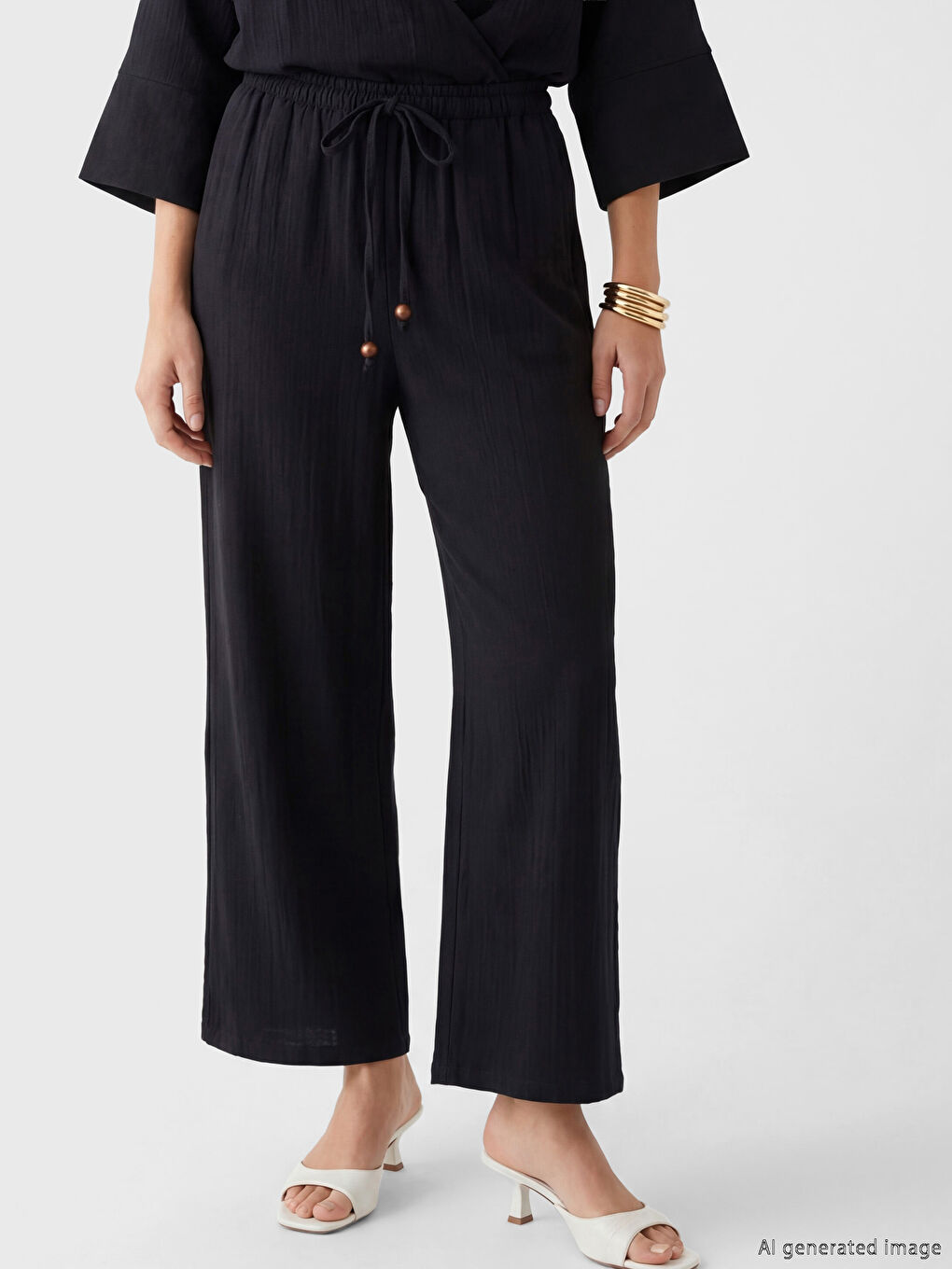 سروال اسود نساء-1