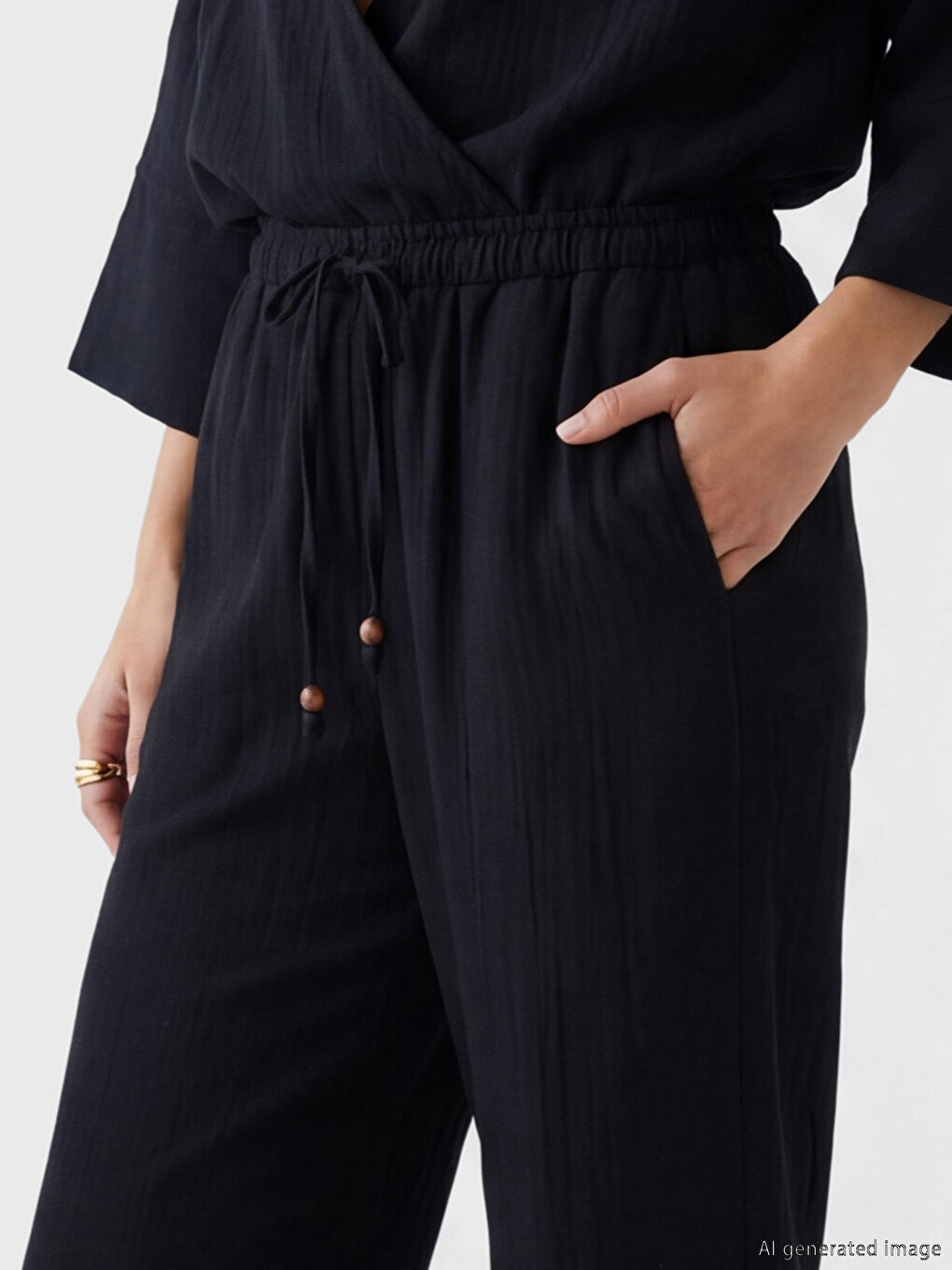 سروال اسود نساء-2