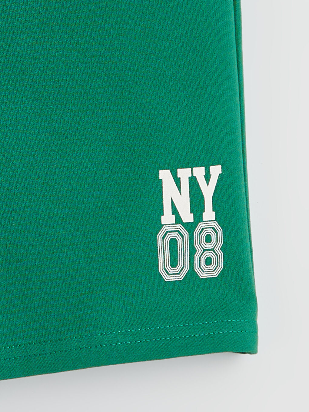 Yeşil Baskılı Erkek Çocuk Şort-1