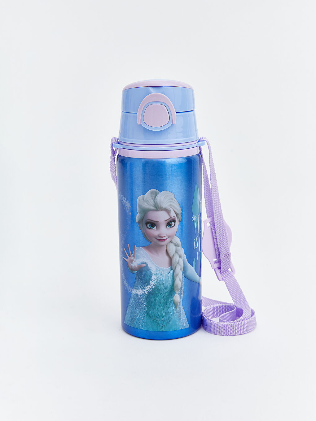 Frozen Printed Metal Girls' Water Bottle 630 ml-1