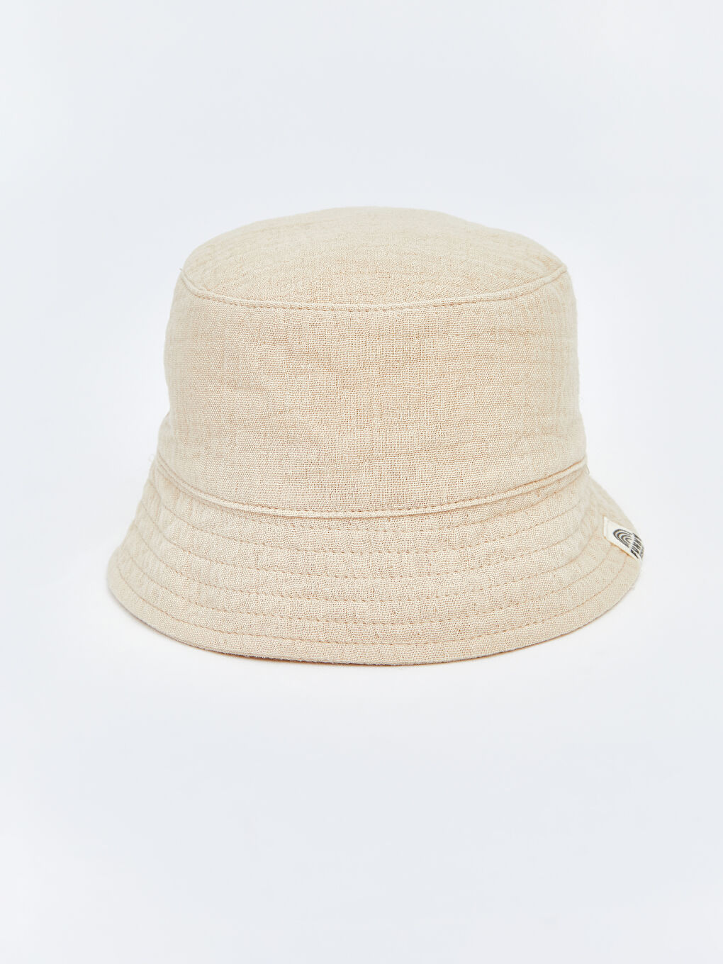 Bej Erkek Bebek Bucket Şapka 