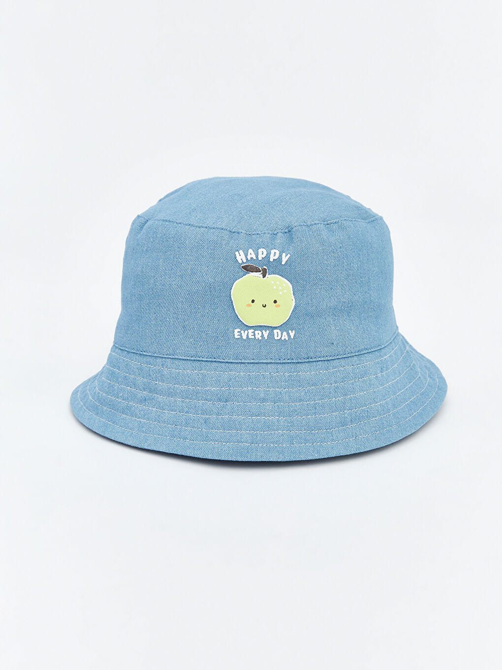 İndigo Baskılı Erkek Bebek Bucket Şapka -0