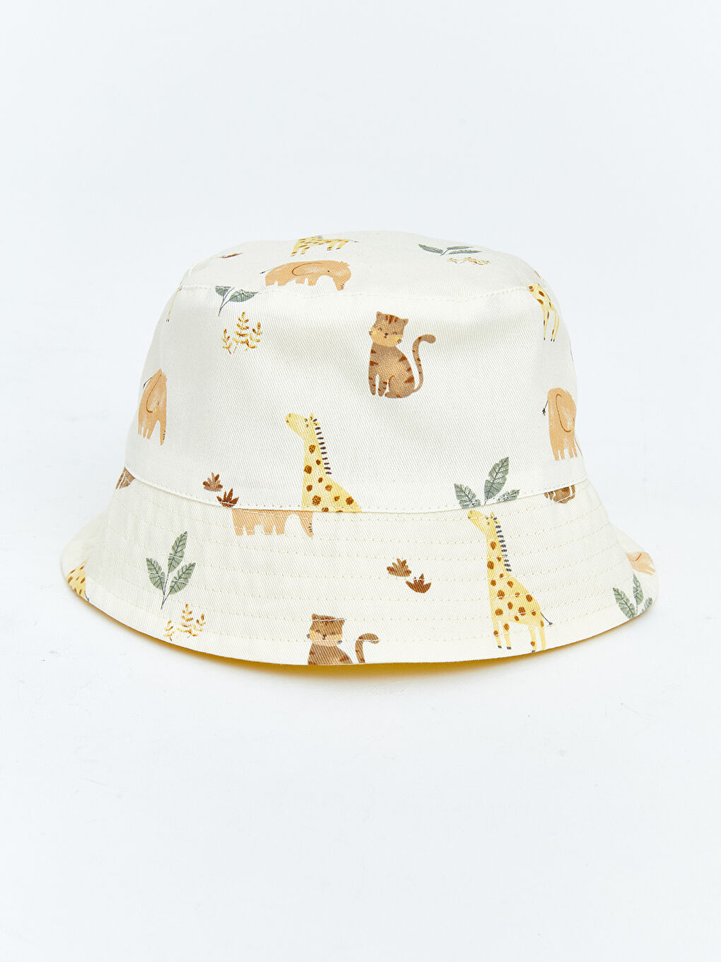 Ekru Erkek Bebek Bucket Şapka