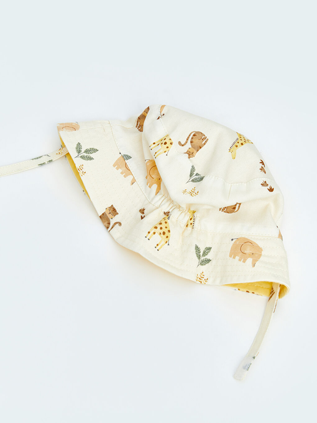 Ekru Erkek Bebek Bucket Şapka-3