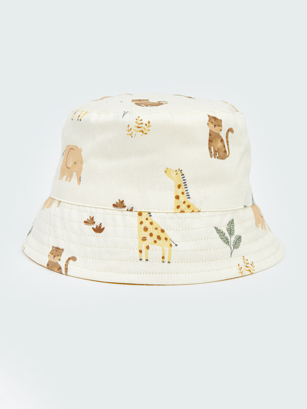 Ekru Erkek Bebek Bucket Şapka-8